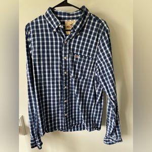 Hollister Long Sleeve Plaid Button Down Shirt